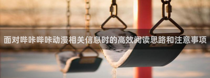 记得香蕉成熟时2迅雷：面对哔咔哔咔动漫相关信息时的高效阅读思路和注意事项配图